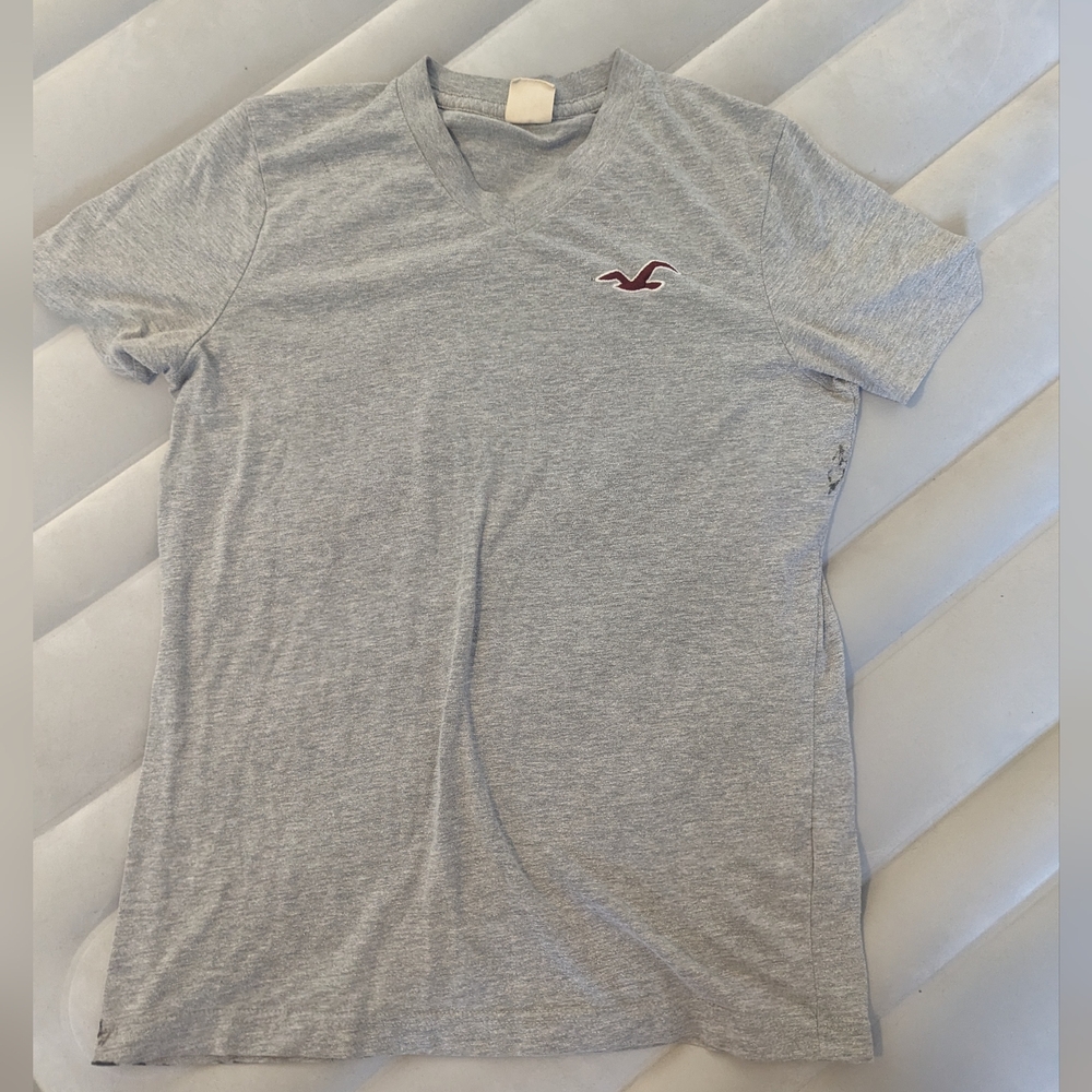 Hollister Light Gray Short Sleeve Tee